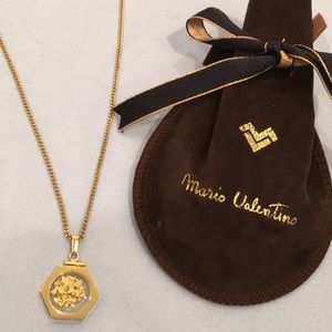 Valentino Gold Plated Neckless with Gold Top